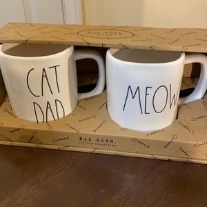 Rae Dunn Cat Dad Meow Mug Gift Set